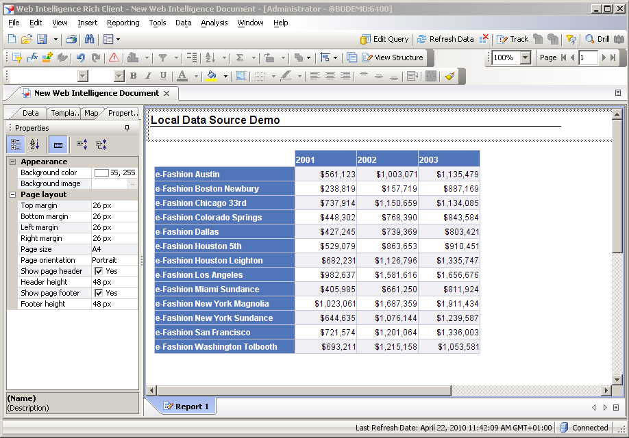 Using Local Data Sources in Web Intelligence – Al Gulland